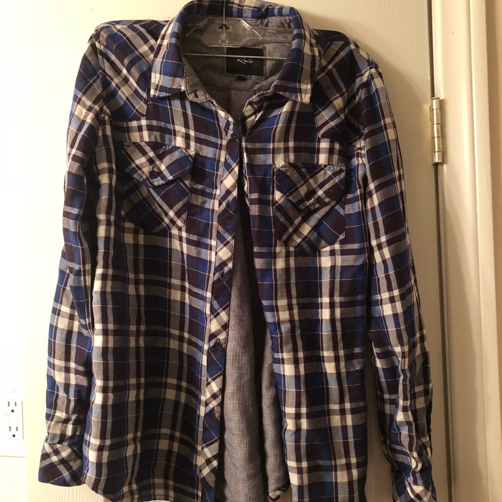 Rails blue button down shirt size medium